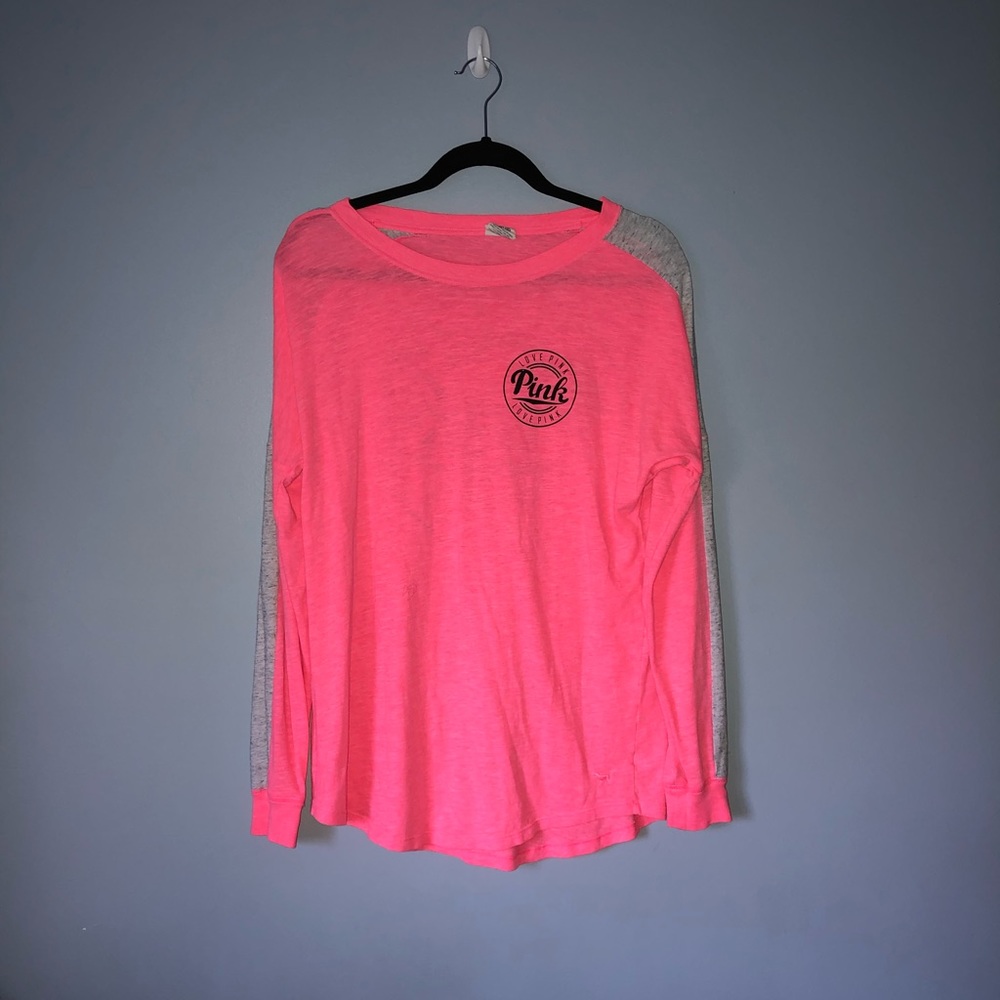 Pink long sleeve top